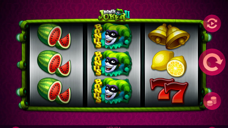 Herni rozhrani Bonus Joker 2